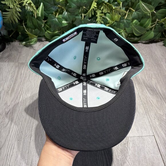 Seattle Mariners New Era 2024 Spring Training 59FIFTY Fitted Hat Aqua Navy 8
